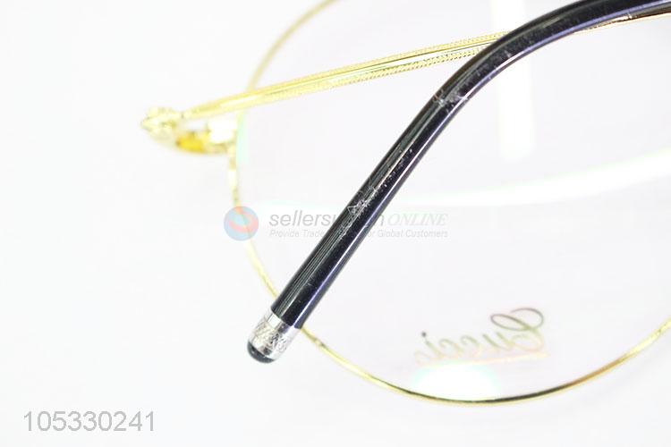 Fashion Cheap Alloy Frame Transparent Lens Myopia Glasses