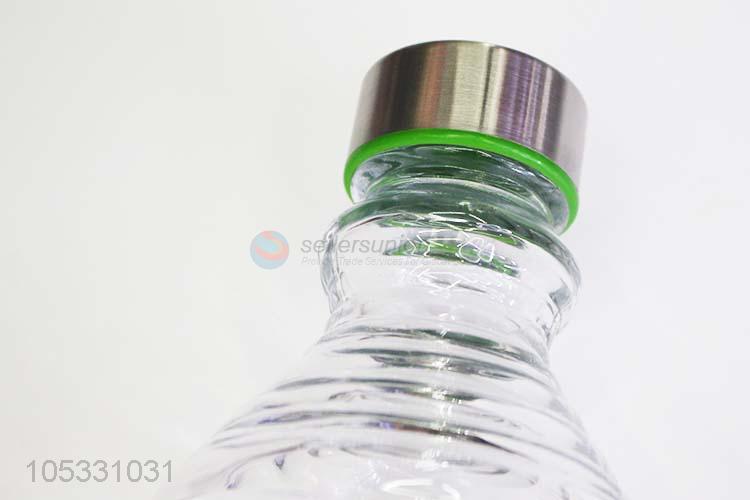 High Quality Drinking 1000ml Glass Soda Water Bottle with Llid