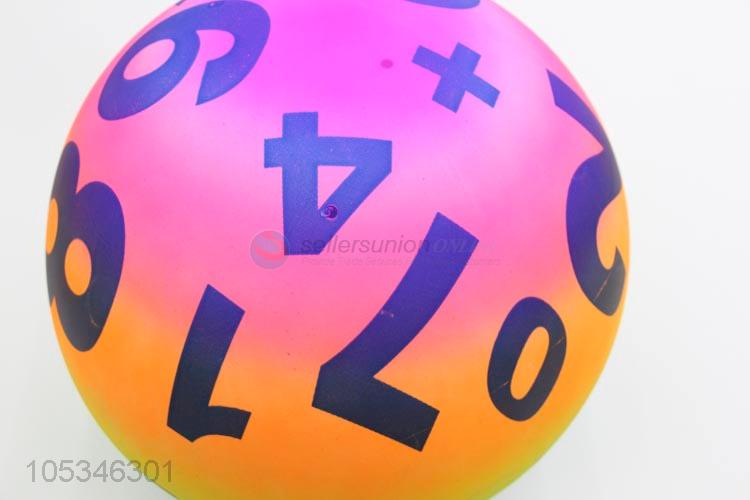 Low Price Colorful Numbers Pattern Pvc Inflatable Ball for Kids