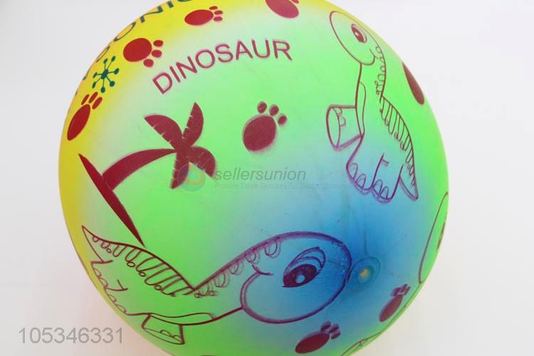 Pink Color Cartoon Dinosaur Printed Swimming Pool Game Pvc Toys Ball