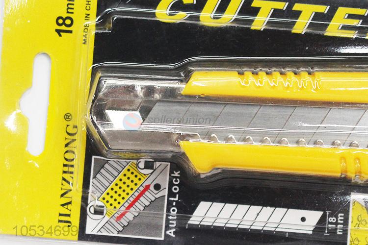 High Quality Auto Lock Retractable Utility Knife Cheap Cutting Tool