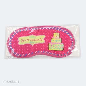 Cute design birthday cake printed eye mask sleeing eye patch