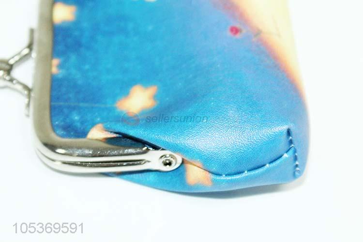 Mini Cartoon Pattern Money Bag Coin Purse with Clip