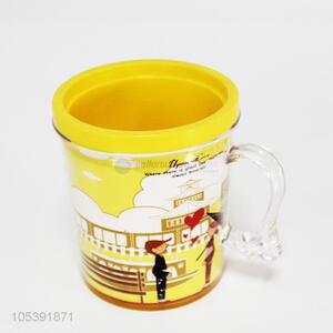 Direct factory supply custom printing plastic cup with handle