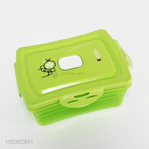 Top quality green plastic food container preservation box