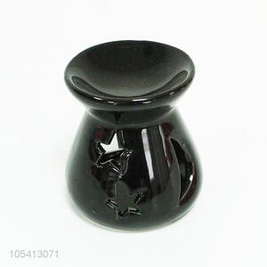 High-grade black mini ceramic oil incense burner