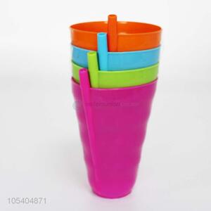 Unique Design 4 Pieces Plastic Cup Tooth Mug