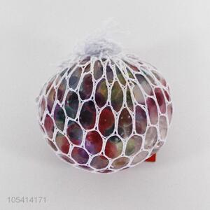 Hot Selling Colorful Grape Ball White Mesh Squeeze Toy