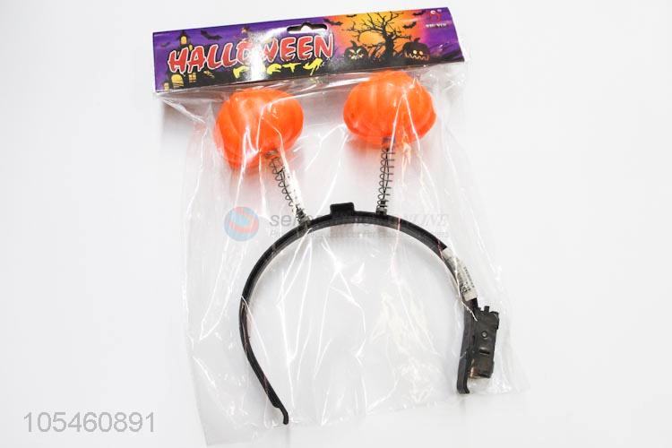 Direct factory supply Halloween supplies pumpkin headband with light