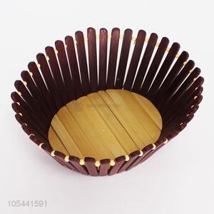 China maker food grade bamboo fruit basket wholesale