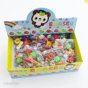 Manufacturer custom vegetables shape colorful children erasers