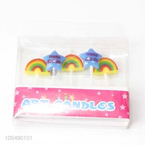 Direct Factory Stars and Rainbow Happy Birthday Candles