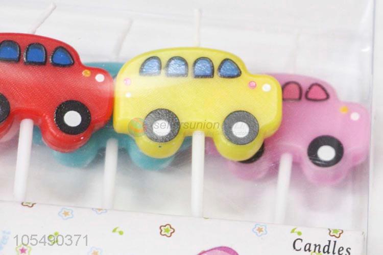 Good Reputation Quality Cartoon Car Shape Candles for Boys Birthday