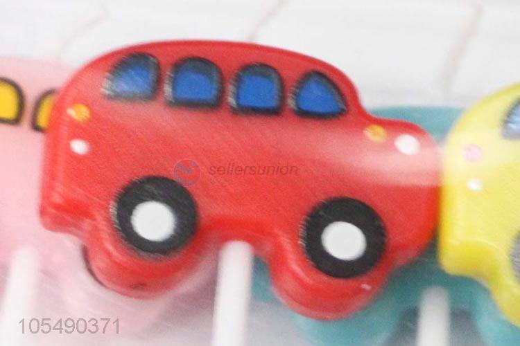 Good Reputation Quality Cartoon Car Shape Candles for Boys Birthday