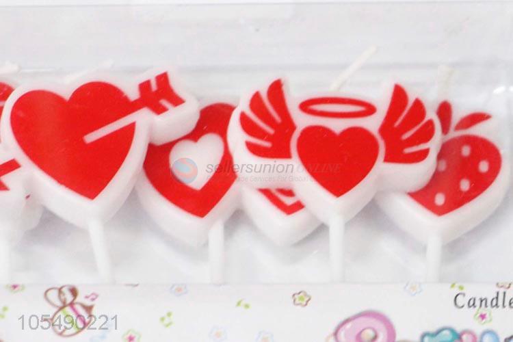 Popular Promotional Red Love Series Birthday Cake Candles