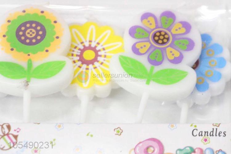 Advertising and Promotional Cartoon Flower Shape Birthday Cake Candles