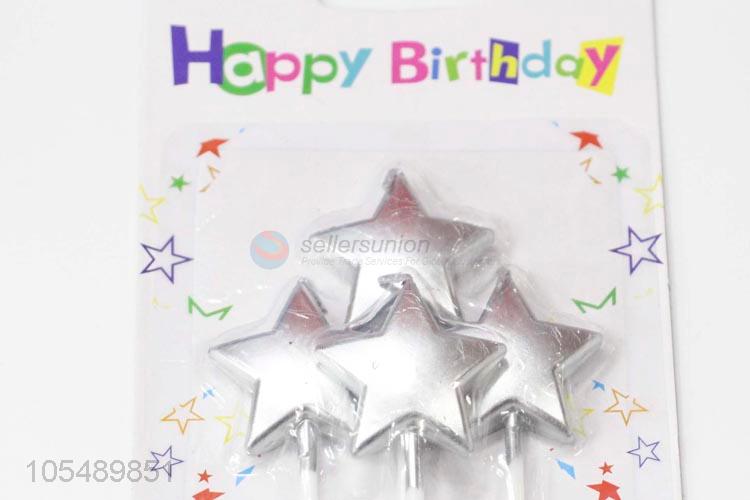 Wholesale Price Five Star Birthday Cake Candles for Kids