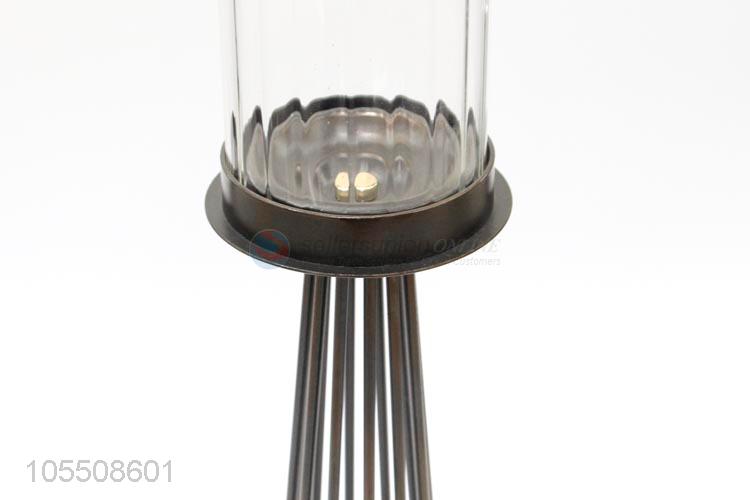 New design modern indoor decor black metal candle holder