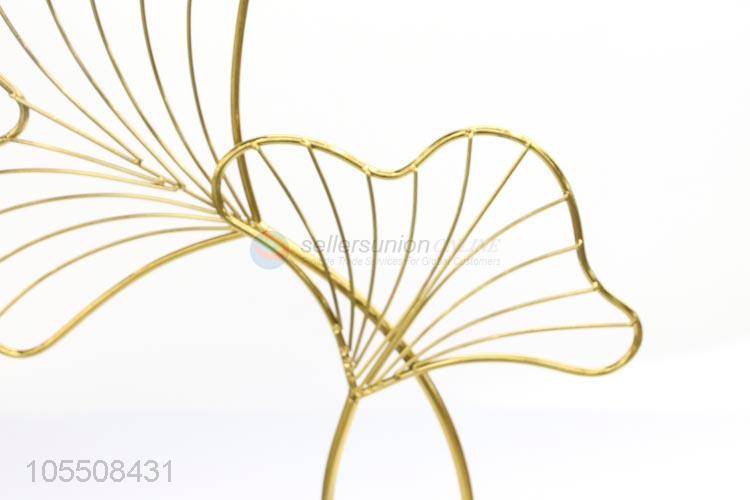 New arrival golden indoor decor iron wire flower furnishing article