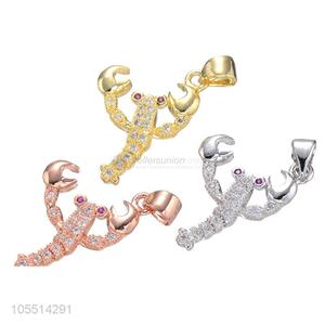 Cute Design Lobster Shape Necklace Pendant DIY Diamond Pendant