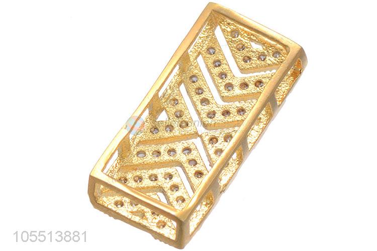 Wholesale Rectangle Bracelet Beads Jewelry Charm Fashion Hole Spacer Bead