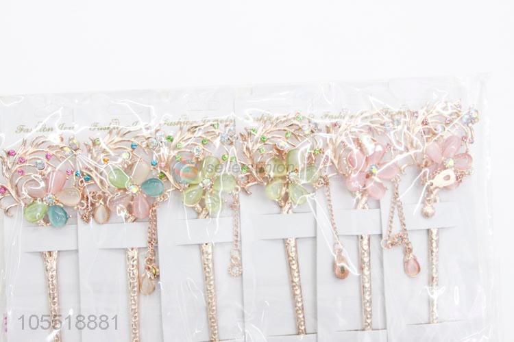 Very Popular Vintage Multi Color Hair Accessories Flower Hairpins For Women