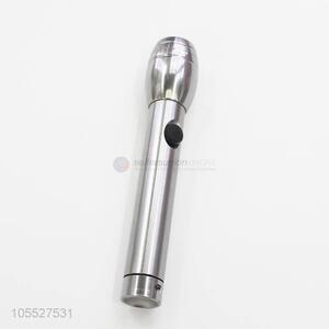 Factory wholesale portable silver microphone shape flashlight