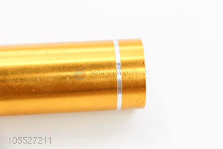 China OEM golden mini stick shape aluminum alloy led flashlight