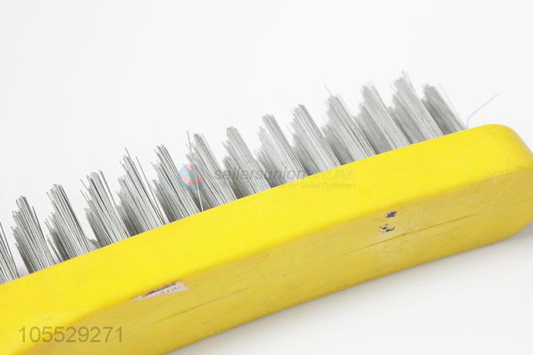 Factory directly sell plastic handle steel wire brush for paint and rust removal