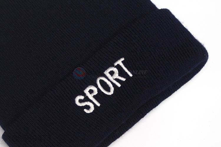 Good Sale Winter Sports Leisure Knitted Beanie Cap