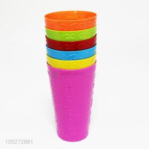 6PC Colorful Plastic Cups for Home Use