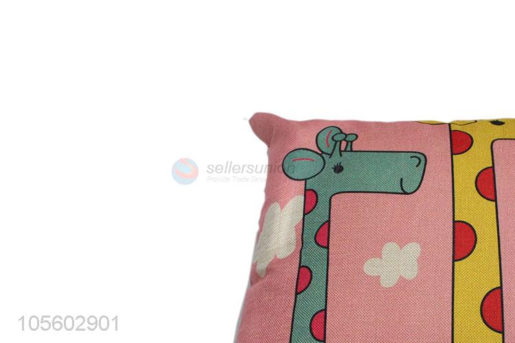 China Factory Cute Giraffe Sofa Pillow Case Boster Case for Living Room