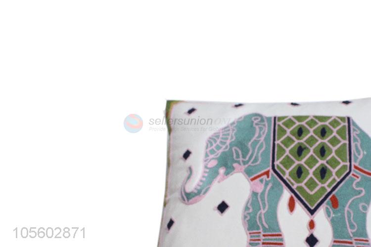 Factory Excellent Elepant Printing Pillow Boster Case Sofa Cushion Cover