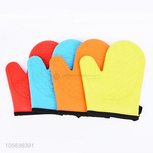 Fashion 118g Silicone Heat Resistant Gloves Oven Mitts BBQ Baking Gloves