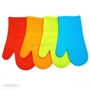 Custom 135g Microwave Oven Mitts BBQ Heat Resistant Silicone Gloves