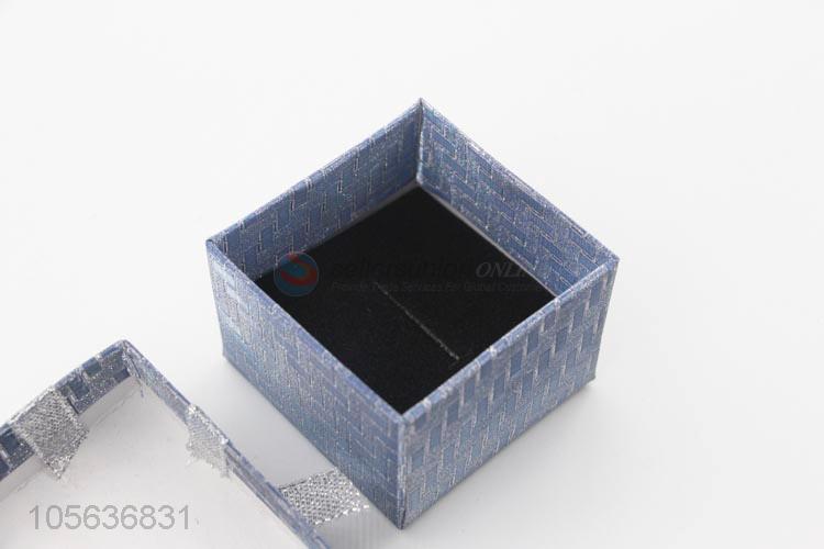 Low price custom logo paperboard ring jewelry box