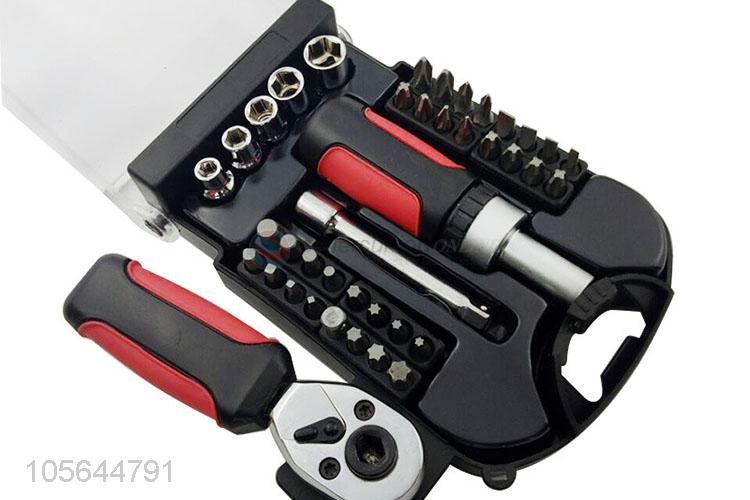 Newest 40 Pieces Short Handle Socket Wrench Screwdriver Tool Sets