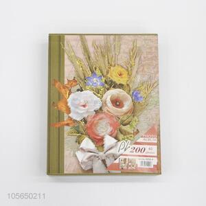 Popular Wholesale Flower Pattern Cover Scrapbook Photo Album Memory Book