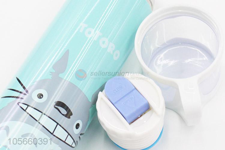 Cartoon Pattern Stainless Steel Vacuum Bottle With Cup