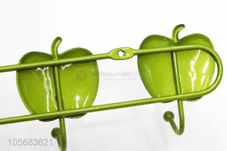 Factory Supply Iron Wall Hook Decorative Apple Shape Hook