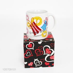 Love Heart Shape Ceramic Cup