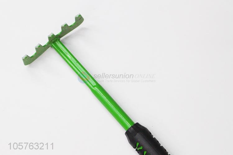 Low price gardening hand tool small garden iron rake