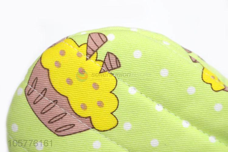 High quality heat resistant microwave oven glove canvas printed mitt