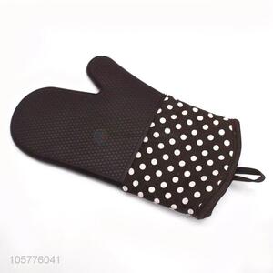 OEM factory heat resistant microwave oven glove canvas printed mitt