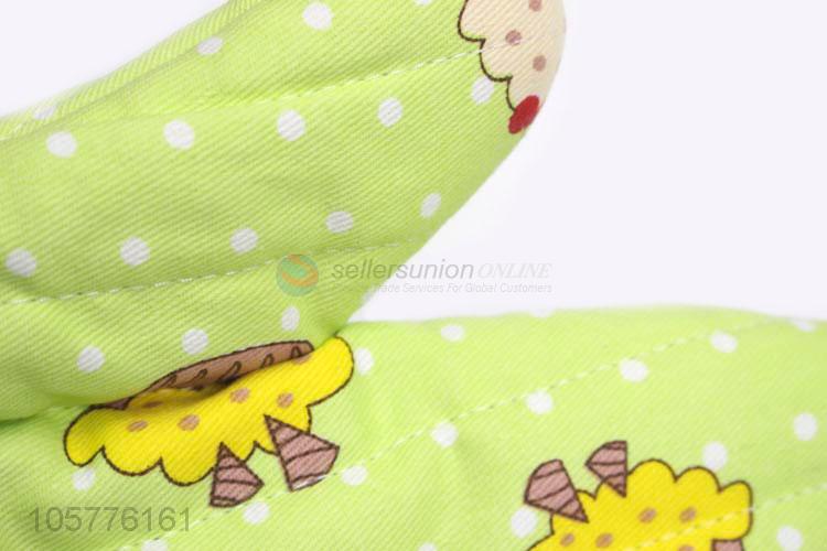 High quality heat resistant microwave oven glove canvas printed mitt