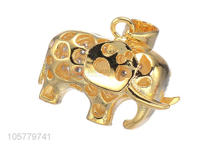Good Sale Elephant Shape Necklace Pendant Copper Accessories
