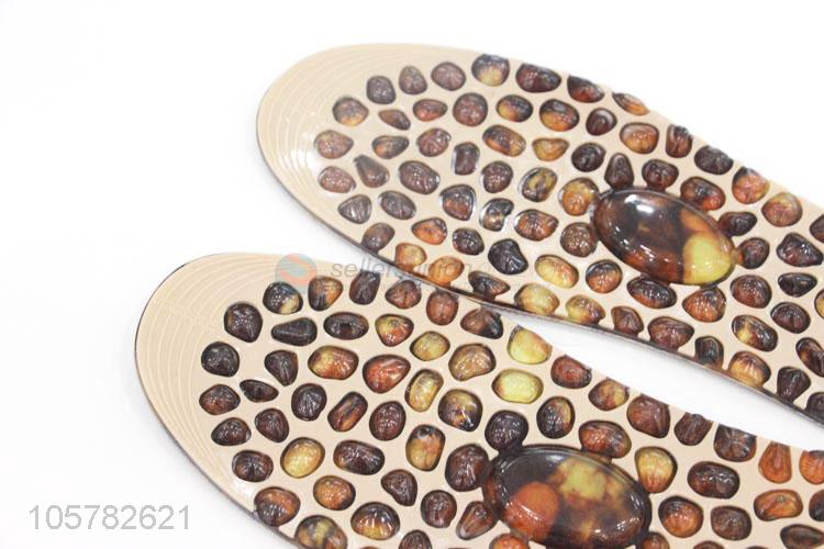 ODM factory cobblestone type acupuncture TPR massage insoles for women