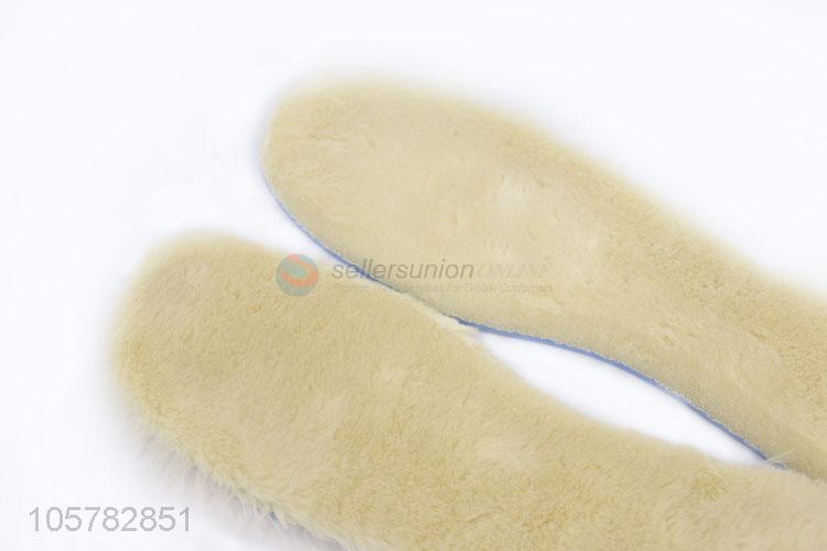 Top manufacturer imitation wool EVA shoe insoles for winter