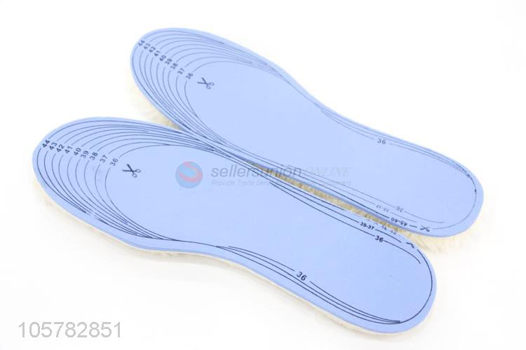 Top manufacturer imitation wool EVA shoe insoles for winter