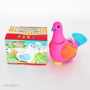 China manufacturer electric universal wheel plastic pigeon toy